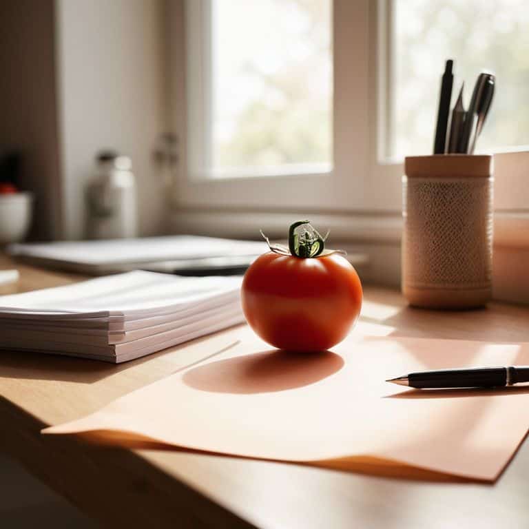 Pomodoro technique for focus guide