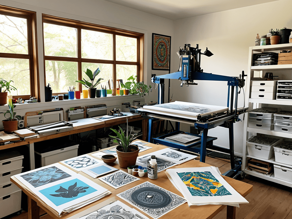 Screen printing ink tips at home