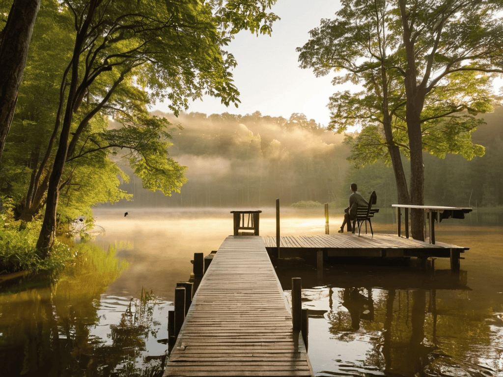 Digital Detox Getaway serene landscape scene