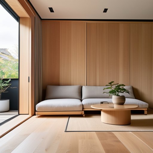 Calm interior showcasing Japandi 2.0 design principles